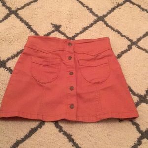 button up corduroy skirt